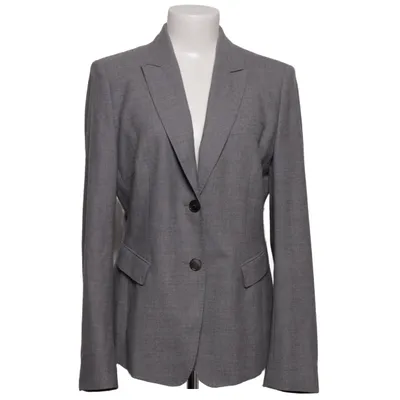 Blazer (Gris, Bleu) de René Lezard Acétate, Élasthane, Polyester, Soie, Laine