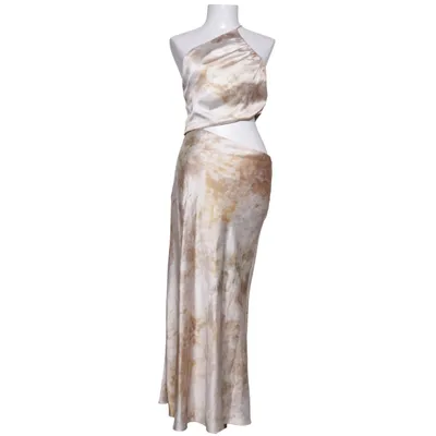 Maxikjole (Beige, Flerfarvet) fra Zara Polyester