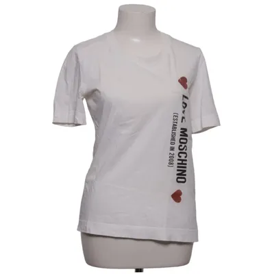 T-shirt (Weiß) von Love Moschino Baumwolle, Elasthan