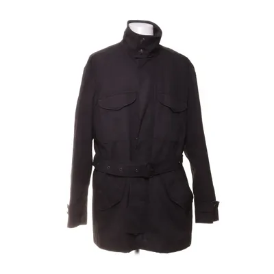 Coat (Black) from Bläck Cotton, Polyester, Viscose