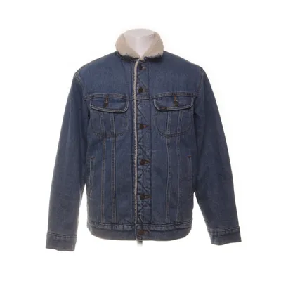 Fodrad jeansjacka (Blå, Beige) från Lee Elastan, Polyester