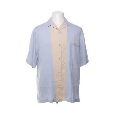 Short sleeve shirt (Blue, Beige) from Nat Nast Luxury Originals Silk