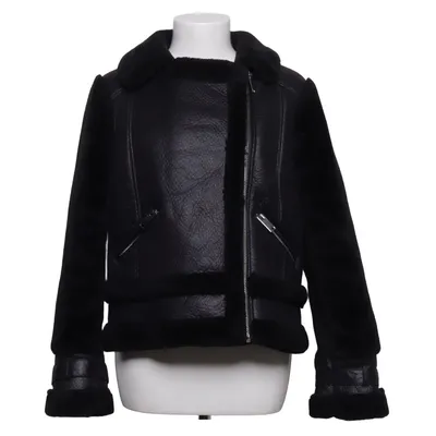 Shearling jacket (Black) from River Island Petite Elastane, Polyester