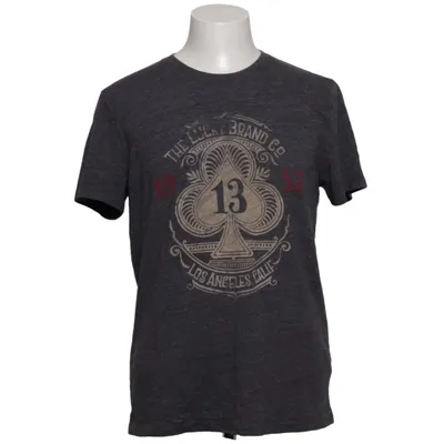 T-shirt (Gray) from Lucky Brand Cotton, Polyester, Viscose