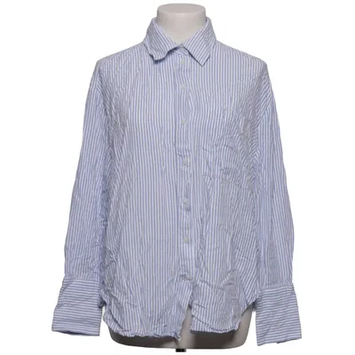 Chemise (Bleu, Blanc) de Bershka Lin, Viscose
