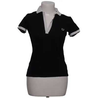 Poloshirt (Zwart, Wit) van Fred Perry Katoen, Elastaan