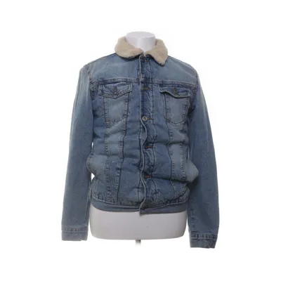 Gevoerde spijkerjas (Blauw) van Zara Polyester