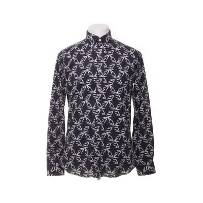 Buttondown-skjorta (Blå, Vit) från Morris Bomull