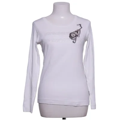 Langarmshirt (Weiß) von Marc Cain Sports Baumwolle, Elasthan