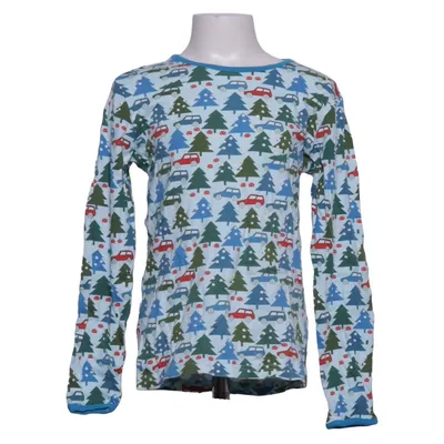 Langarmshirt (Blau, Grün, Mehrfarbig) von Duns Bio-Baumwolle