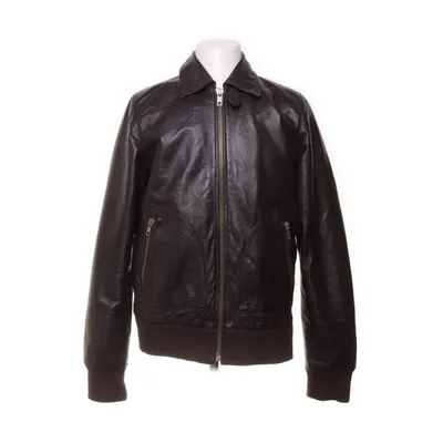 Läderjacka (Brun) från Eluine Polyester, Skinn