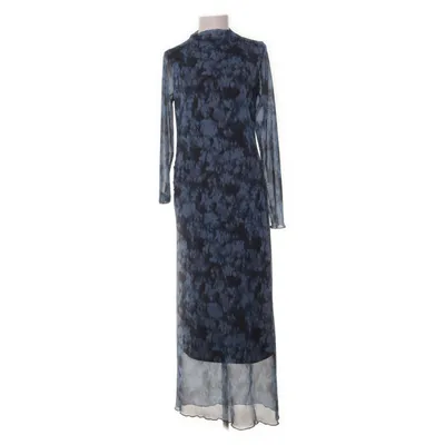 Maxi jurk (Blauw, Zwart) van Lindex Elastaan, Polyester