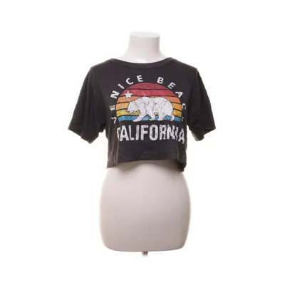 Crop top (Black) from American Apparel Cotton, Polyester, Viscose