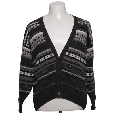 Cardigan (Gris, Multicolore) de Hagenfeldt Acrylique, Laine d'alpaga