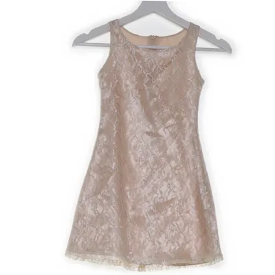 Cocktailklänning (Beige) Polyester