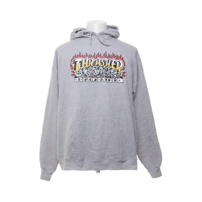 Huvtröja (Grå, Flerfärgad) från Thrasher Bomull, Polyester