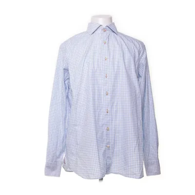 Shirt (Blue, White) from Stenströms Cotton