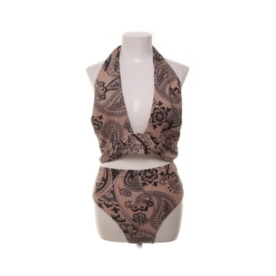 Bikini (Beige, Zwart) Elastaan, Polyester