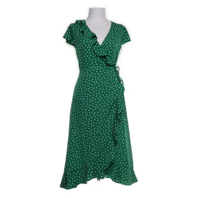 Wrap dress (Green, White) from Primark Polyester