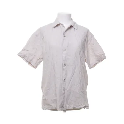 Kortærmet skjorte (Hvid, Beige) fra Essentials Bomuld, Linned