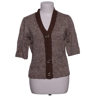 Cardigan (Bruin, Wit) van Alain Manoukian Acryl, Merinowol