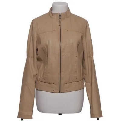 Leren jack (Beige) van Trend One Leer, Polyester