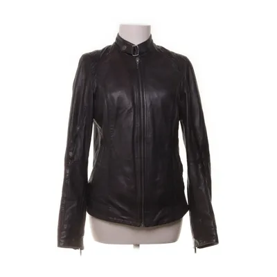 Leather jacket (Blue) from Manguun Polyester, Leather