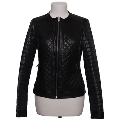 Leather jacket (Black) from Tommy Hilfiger Leather, Polyamide