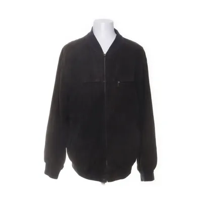 Leather jacket (Black) from Trapper Leather, Polyester, Viscose