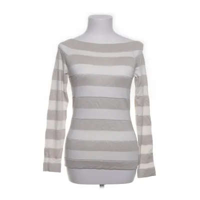 Långärmad t-shirt (Beige, Vit) från White House Black Market Metallfiber, Nylon, Polyester