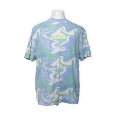 T-shirt (Blue, Multicolored) from Crooked Tongues Cotton