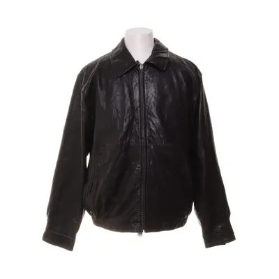 Leather jacket (Black) from Claiborne Polyester, Leather