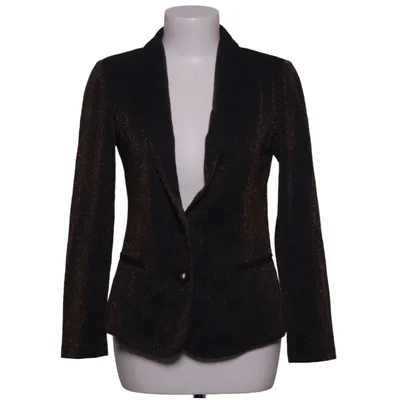 Blazer (Zwart, Goud) van Piú & Piú Elastaan, Metallvezel, Polyester, Viscose