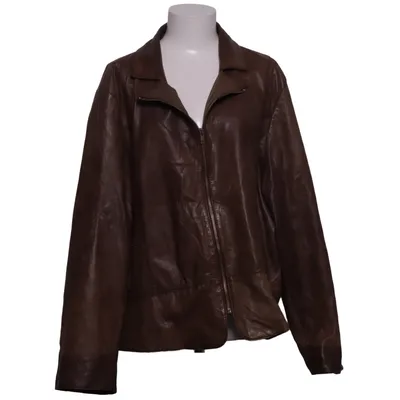 Leren jack (Bruin) van CKN of Scandinavia Leer, Polyester