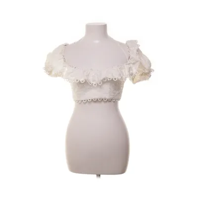 Crop top (Hvid) fra Zimmermann Bomuld, Linned