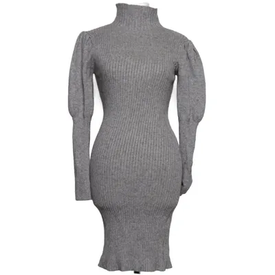 Jurk met col (Grijs) van Blue Vanilla Polyamide, Viscose