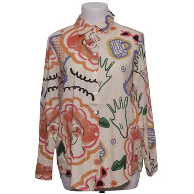 Blouse (Beige, Multicolored) from Kilky Cotton