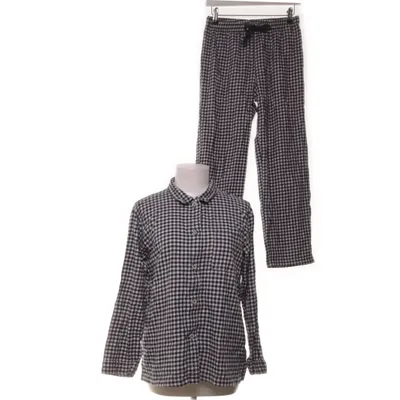 Pyjama (Blauw, Wit) van Uniqlo Katoen, Elastaan