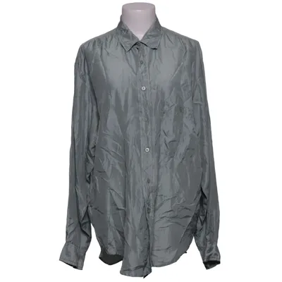 Shirt (Green, Blue) from Pura Seta Silk