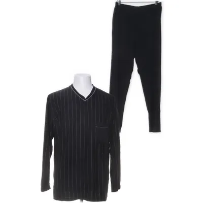 Pajamas (Black) from Enrico Mori Cotton, Polyamide