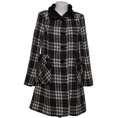 Coat (Black, White) from Laundry by Shelli Segal Acetate, Acrylic, Cotton, Polyester, Wool