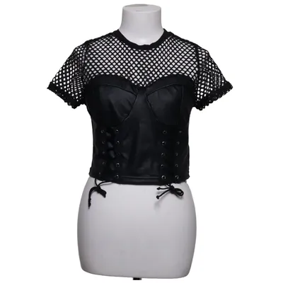 Crop top (Svart) från Romwe Polyamid, Polyester