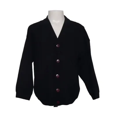 Cardigan (Noir) de Hummelsheim Acrylique, Laine