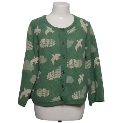 Cardigan (Vert, Beige) de Gudrun Sjödén Coton, Polyamide, Laine