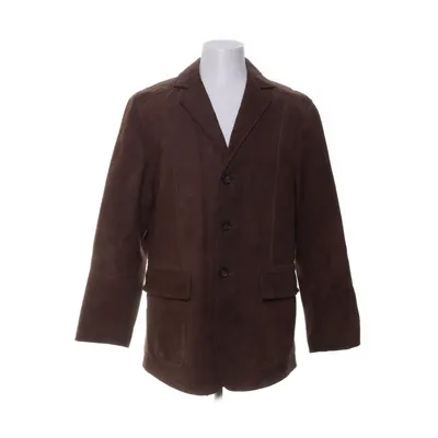 Leather blazer (Brown) from Redwood Polyester, Leather