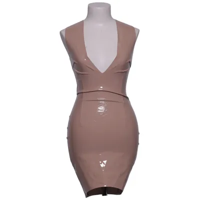 Jurk (Beige) van Oh Polly Katoen, Polyester, Polyurethaan