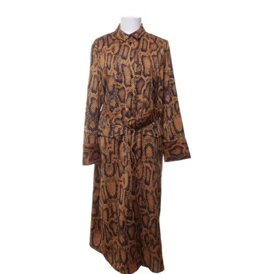 Shirt dress (Brown, Black) from Zara Woman Polyester