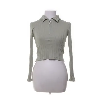 Crop top (Groen) van Edited Elastaan, Viscose