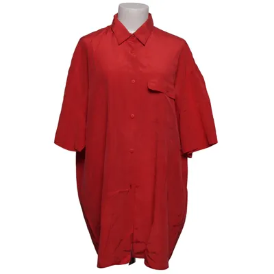 Chemise à manches courtes (Rouge) de Keen Coton, Soie