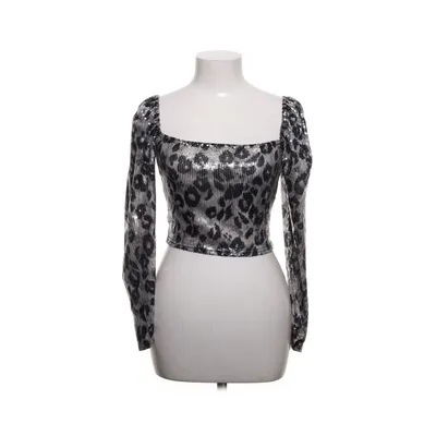 Crop top (Grå, Svart, Silverfärgad) från Boohoo